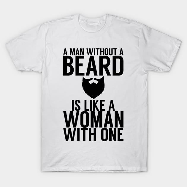 A man without a beard is like a woman with one T-Shirt by freepizza